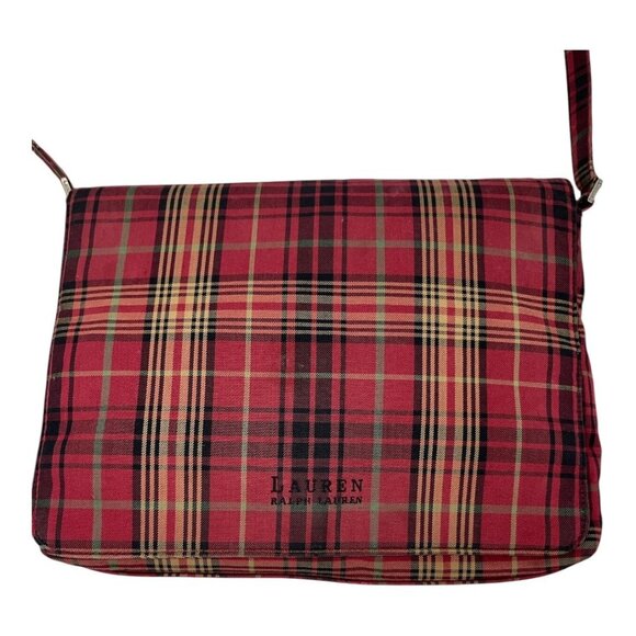 Lauren Ralph Lauren Handbags - Lauren Ralph Lauren Kensington Tartan Plaid Book Bag Purse